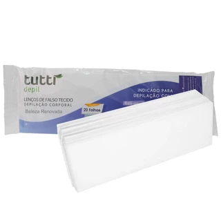 LENÇO PARA DEPILAÇÃO BRANCO 20 fls em Oferta na Shopee