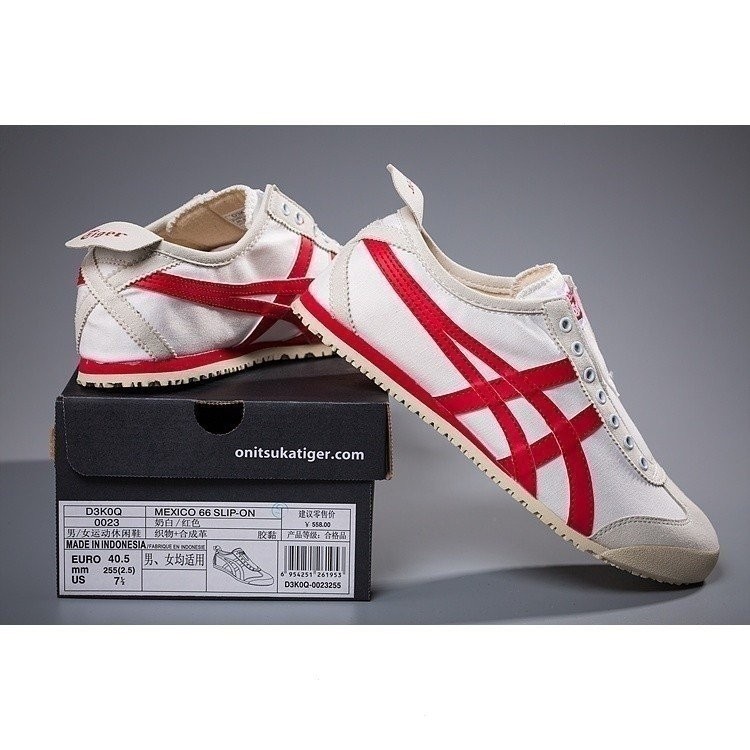 Veja A Descri O Do Produto Sapatilhas Casuais Masculinas Vermelhas E Brancas Asics Onitsuka