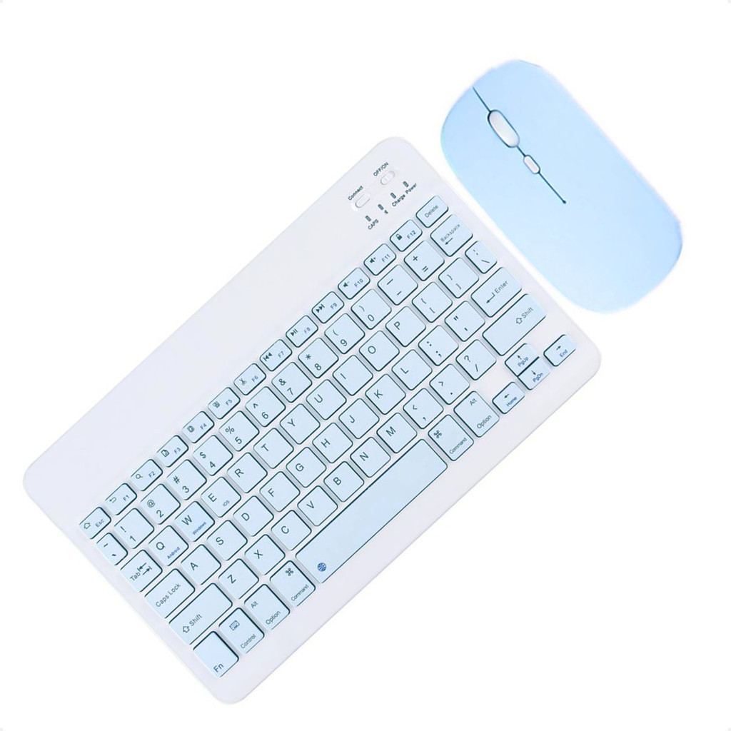 Kit Teclado Mouse iPad Pro 13 2024 iPad Pro 11 M4 Recarregável Sem
