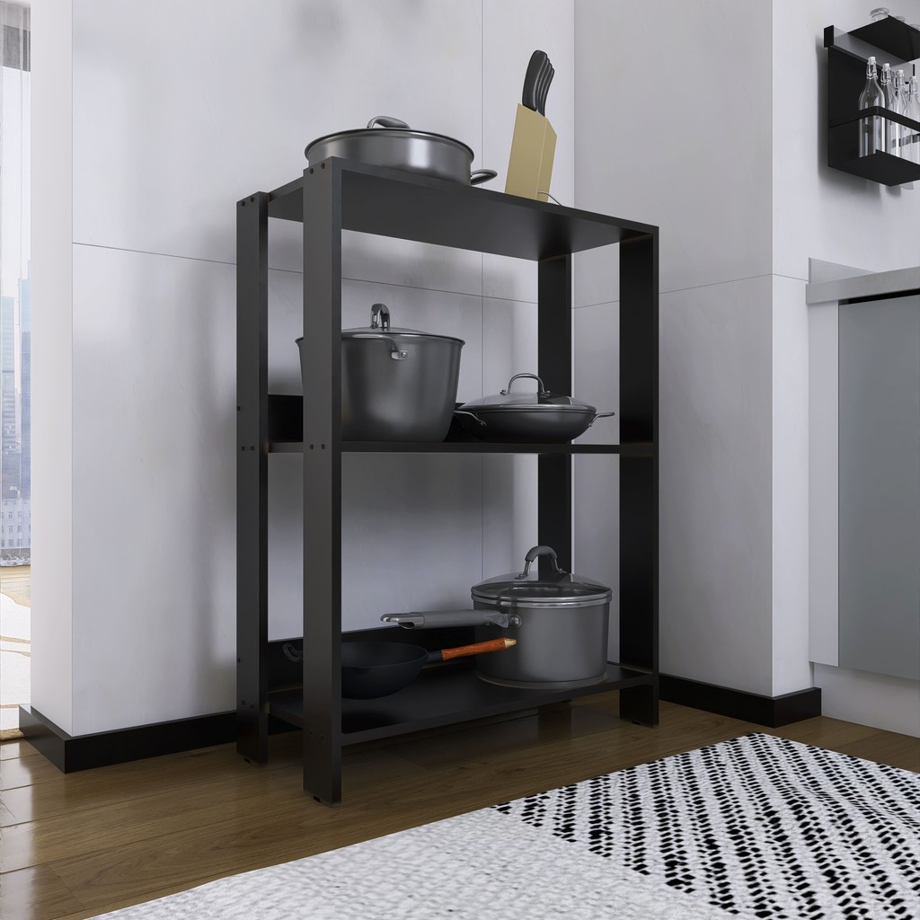 Balcão de Cozinha Armário Compacto Movlar Mod.0705 - Preto | Shopee Brasil