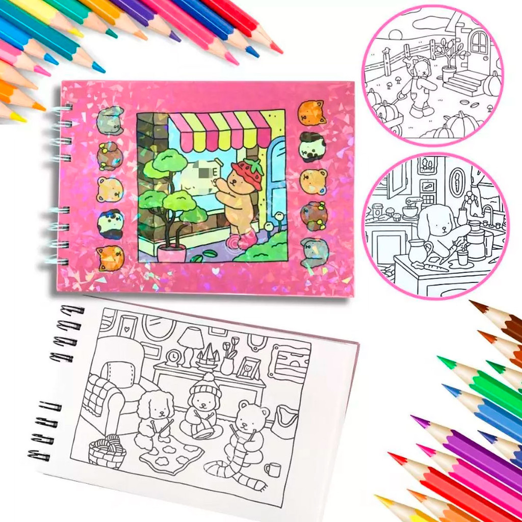 Bobbie Goods Capa Dura Caderno de Desenho Livro de Colorir Original ...