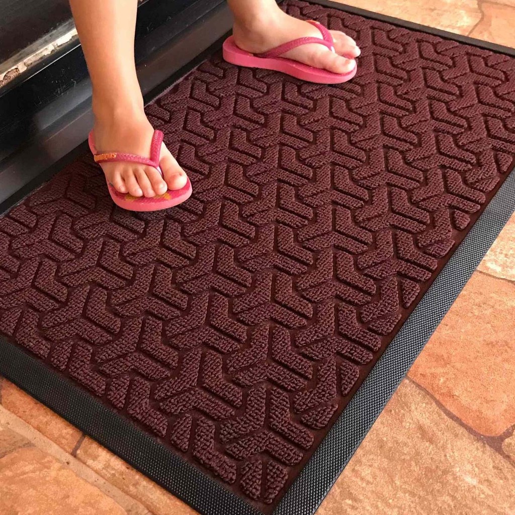 Capacho Porta Entrada Waterkap Marrom 0,40X0,60M Kapazi | Shopee Brasil