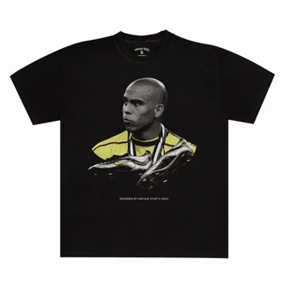 Camiseta Básica Jogador Futebol Ronaldo Camisa 100% Algodão Streetwear Temos Plus Size Lançamento - Envio Rápido