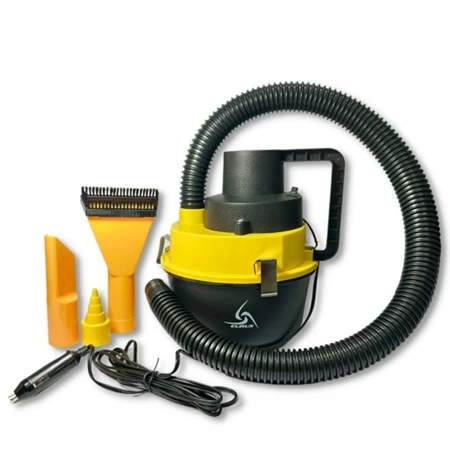 Aspirador de pó e liquido automotivo portátil turbo potente eurus 90w 12v