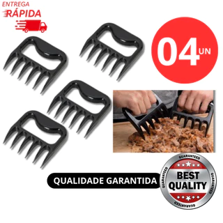 Kit 4 Garra de Urso Desfiar Carne Churrasco Saladas Multiuso