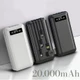 Carregador Power Bank Portátil 20000mah Universal Saida 4 Cabos