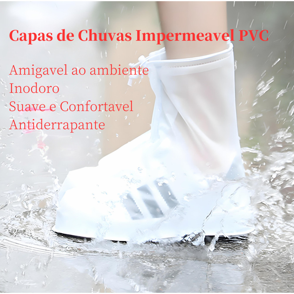 Protetor De Sapato Impermeável De Silicone Capa de Chuva Para