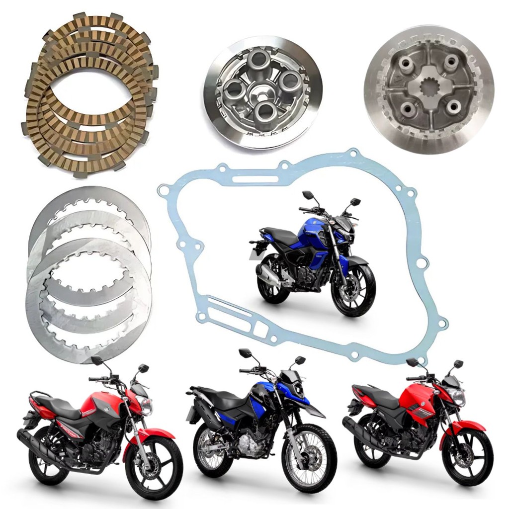 Kit Embreagem + Cubo Ybr Factor Xtz Crosser Fazer 150 Fz15