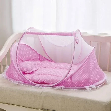 Bercinho Mosqueteiro portátil para bebê proteção contra mosquitos