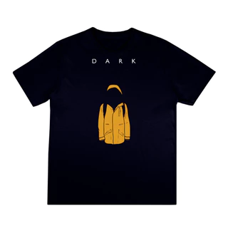 [Camiseta Premium em Algodão Puro]GXG Camiseta Básica Série Dark Netflix DTF Algodão Fio 30.1 Penteado Zero Encolhiment