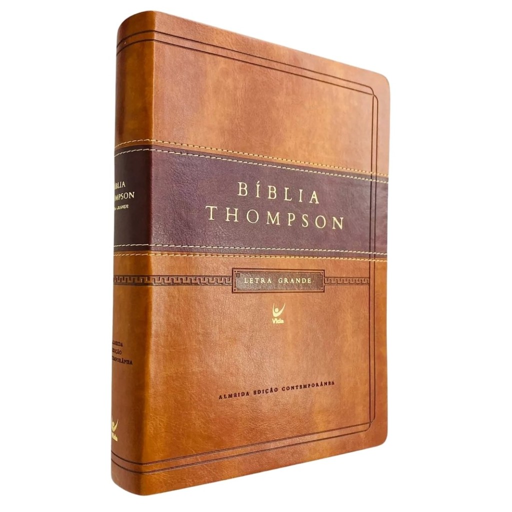 Bíblia de Estudo Thompson - AEC - Letra Grande - Capa Luxo Marrom ...