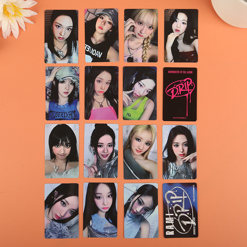 Kpop Idol BABYMONSTER Álbum DRIP Photocards Cartão Fanmade De Alta