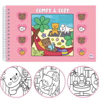 Livro Para Colorir e Pintura Bobbie Goods - Comfy & Cozy Pink em Oferta na Shopee