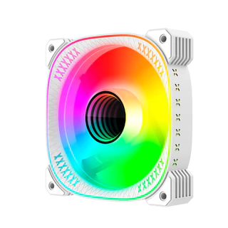 COOLER FAN REVERSE TY1 PWM 4 PINOS + ARGB 5V 3 PINOS, BRANCO, COOLMOON, VENTO REVERSO, 3PIN, 4PIN