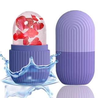 Massageador Para Rosto Ice Face Roller Em Silicone