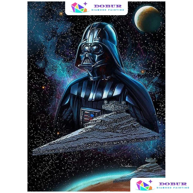 Dobur Conjunto De Pintura Diamante Star Wars Fantasy Art 5d Diy Redondoquadrado Tela De 4601