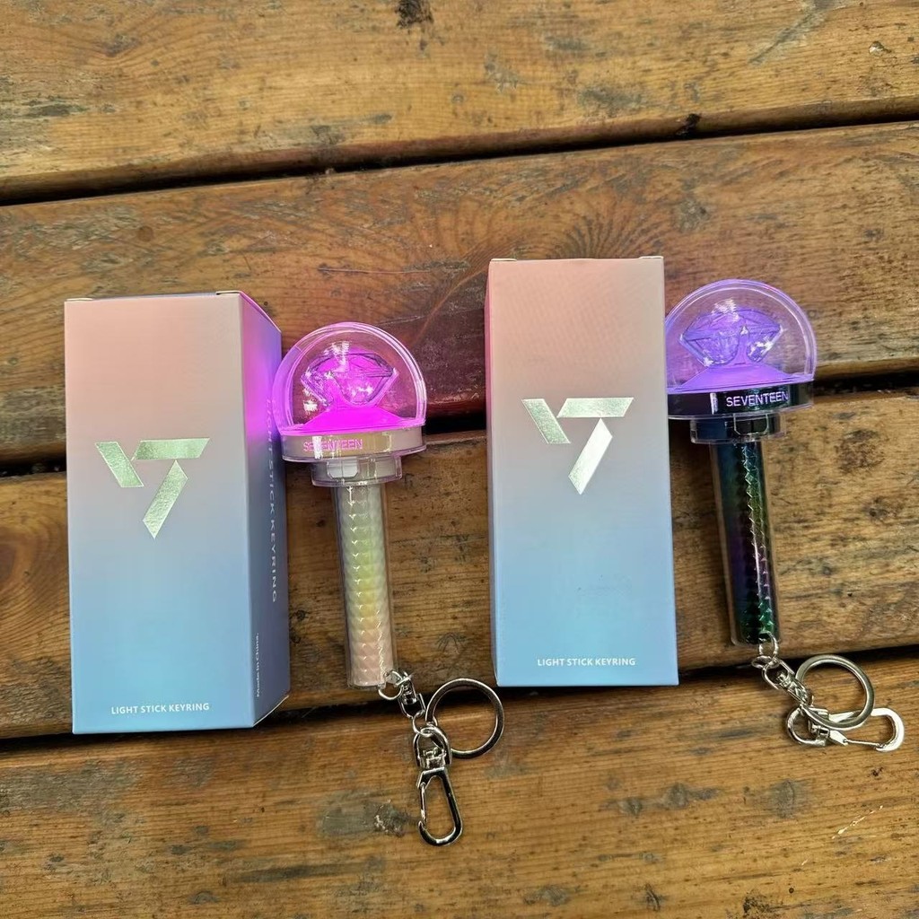SEVENTEEN SHOPEE kpopmerch 117枚 Kpop Seventeen Mini Lightstick Chaveiro Embalagem De Caixa