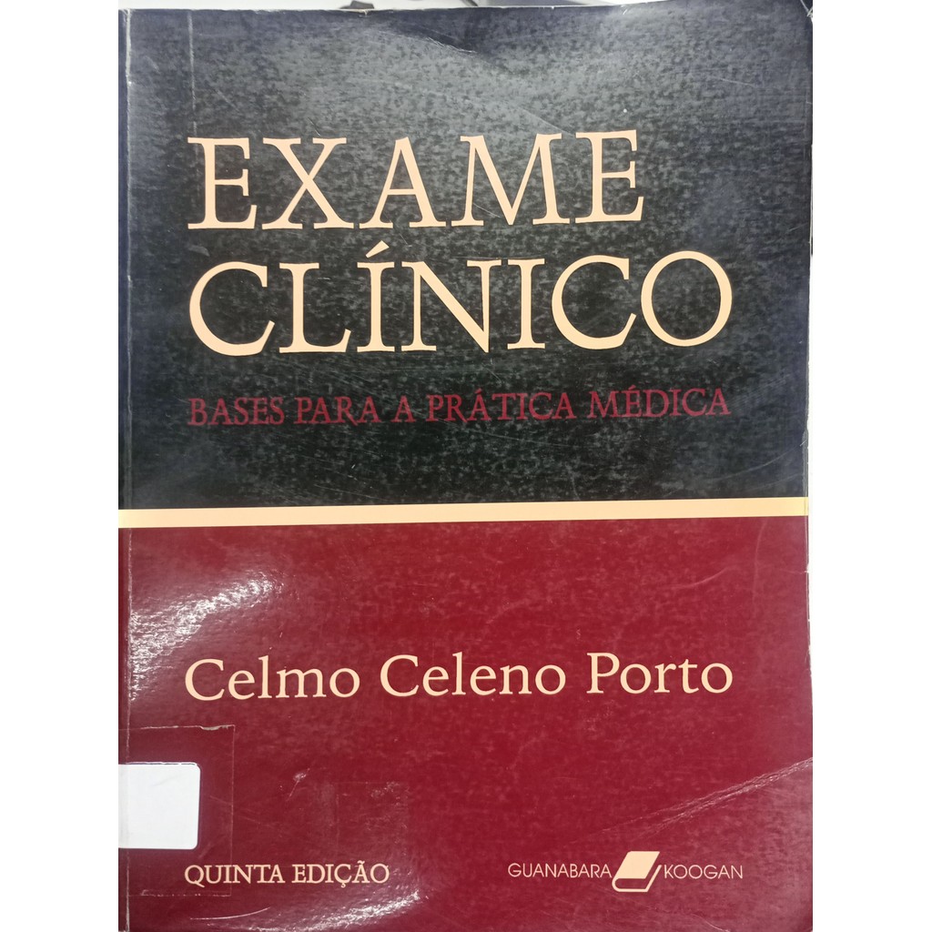 Livro Exame Clínico 5ª Edição de Celmo Celeno Porto | Shopee Brasil