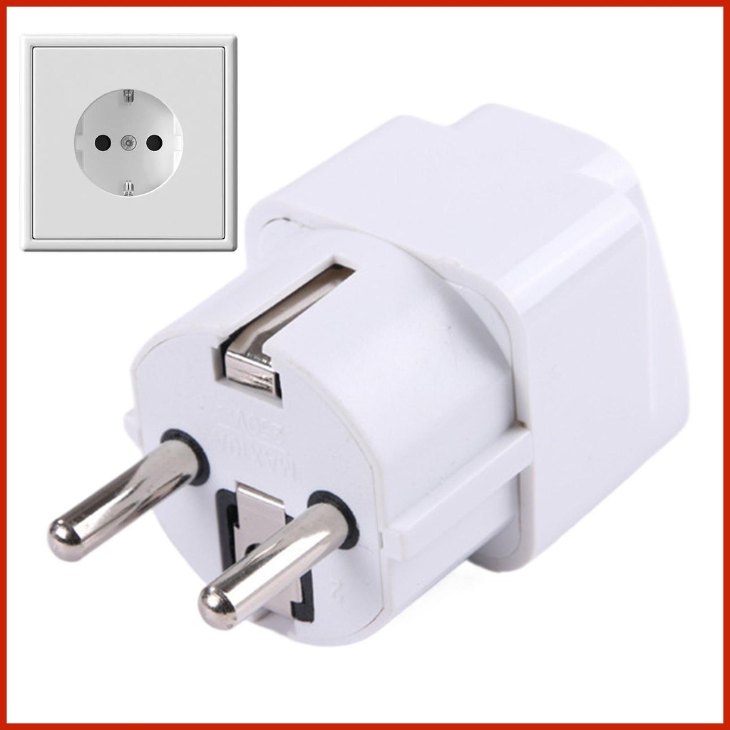 Europeu Para Eua Plug Adaptador Conversor De Tomada Europa Viagem ...