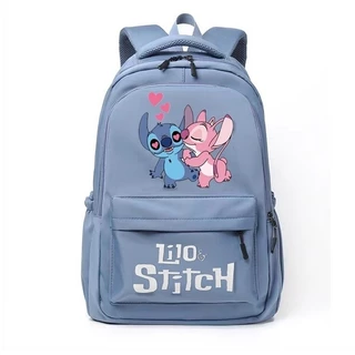 Stitch Mochila Estrela Ponto Casual Oxford Pano Escola Primária Menina Grande Capacidade Saco