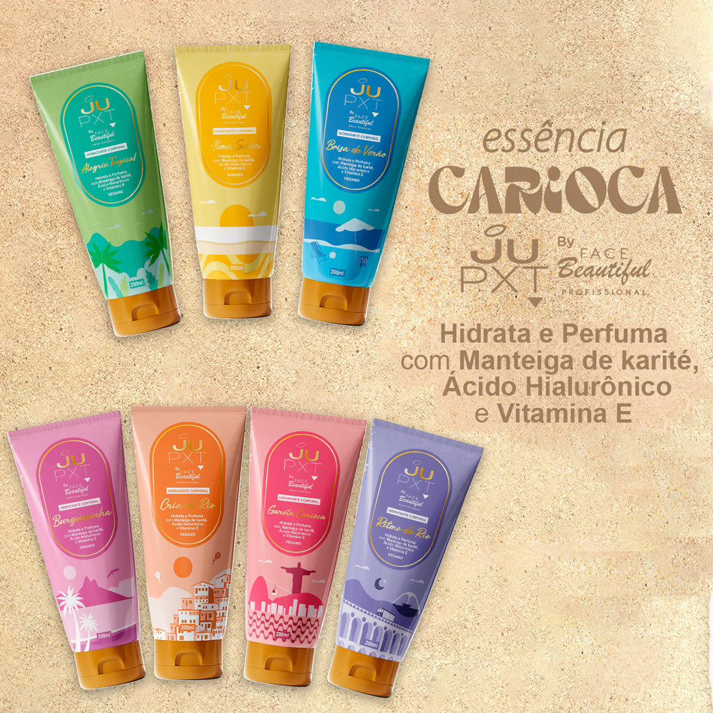 Kit 07 Hidratante Corporal Essência Carioca JUPXT by Face