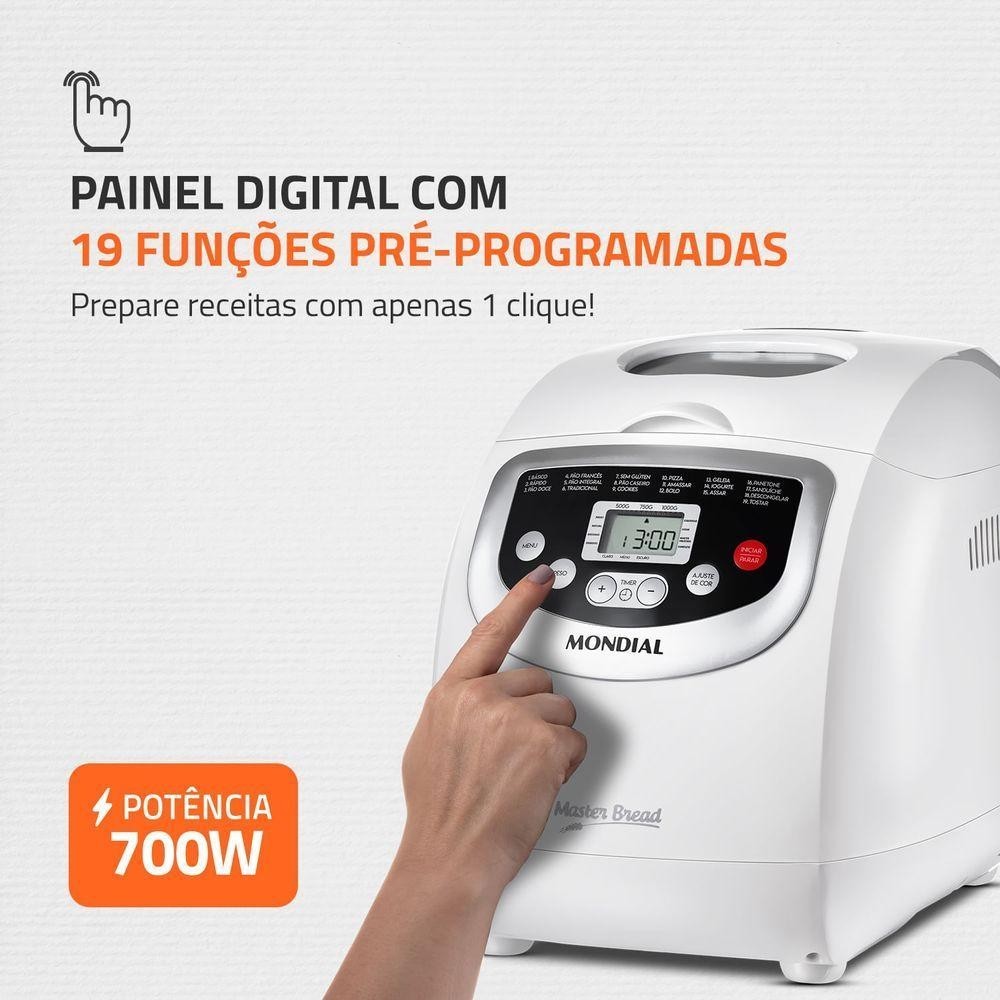 Panificadora Automática Mondial Master Bread 220V