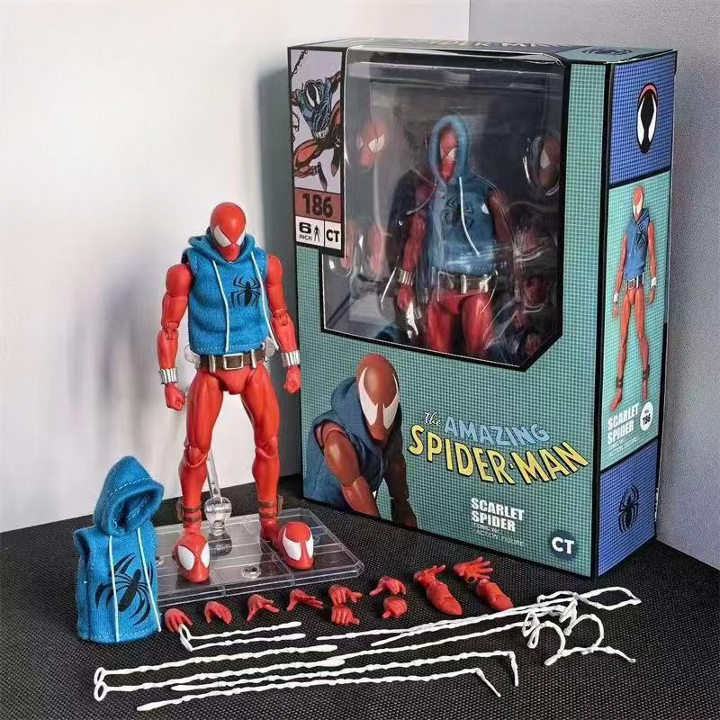 Figura De Ação Scarlet Spider Mafex 186 Peter Parker Figura De Ação Scarlet Spider Mafex 186 Peter Parker