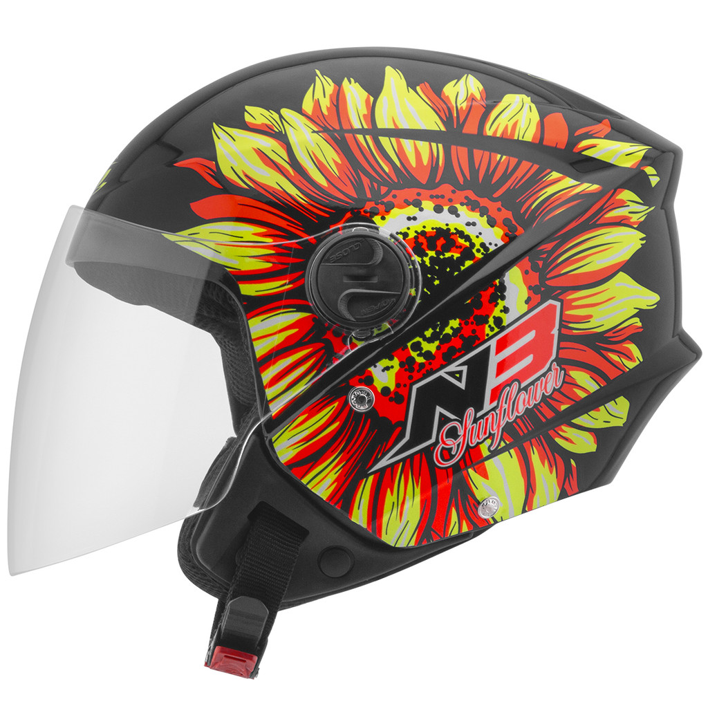 sunflower　3点 Capacete Moto Aberto Pro Tork New Liberty 3 Sunflower Brilhante