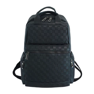 Mochila Masculina Moda Lazer Saco De Computador Couro Do Plutônio Grande Capacidade De Viagem Curta Negócios Personalida