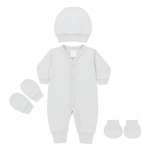 KIT Peças Macacão Prematuro Bebê Menino ou Menina Luvas