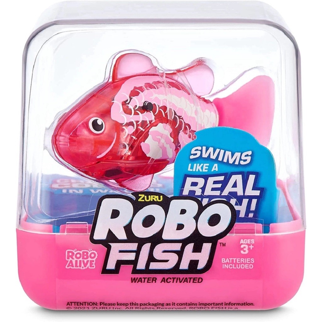Robo Alive Zuru Robo Fish Rosa Escuro F0084 - Fun | Shopee Brasil