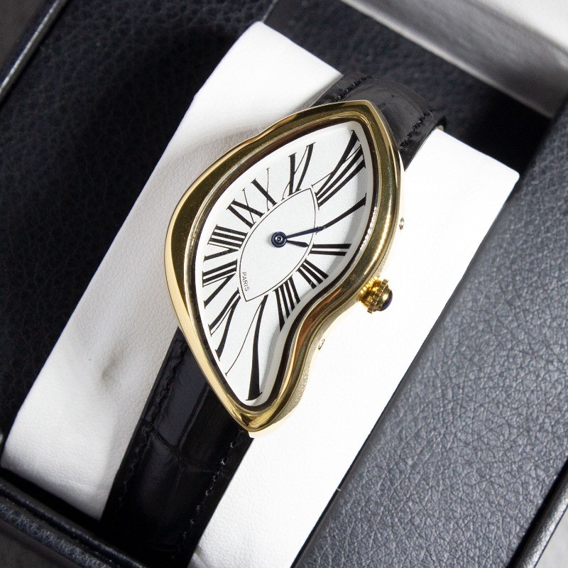 O design Medieval Em Formato Especial Derrete E Distorce A Tendência Criativa Relógio Masculino Moda Avançada ins Nicho
