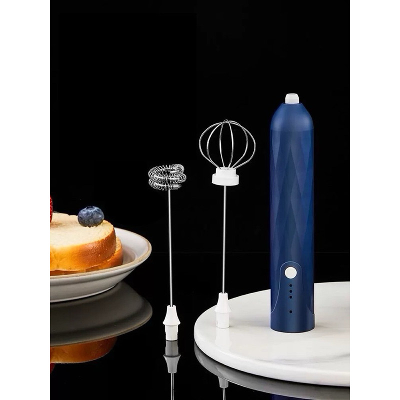 Batedor Misturador Mixer Elétrico para Bebidas Leite Café Clara de Ovo 2 em 1