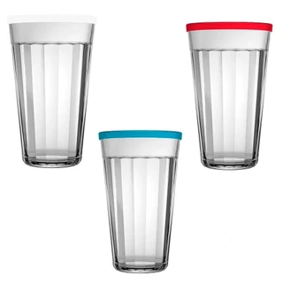 Conjunto de Copos Americano 450ml com Tampa Cores Sortidas, 12 Peças em Oferta na Shopee