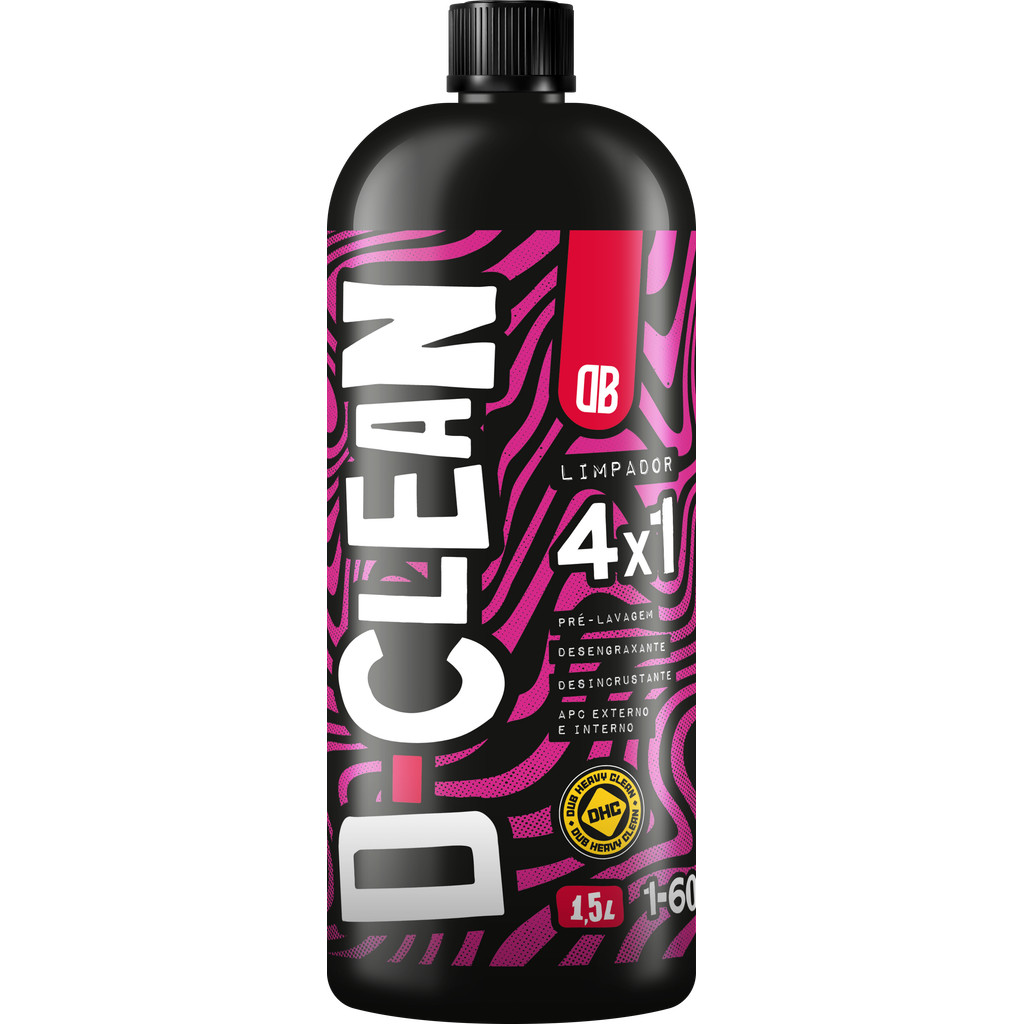 D Clean 1,5L Dub Boyz Limpador Multiuso 4x1 Pré Lavagem Lavagem Desincrustante APC Externo Interno