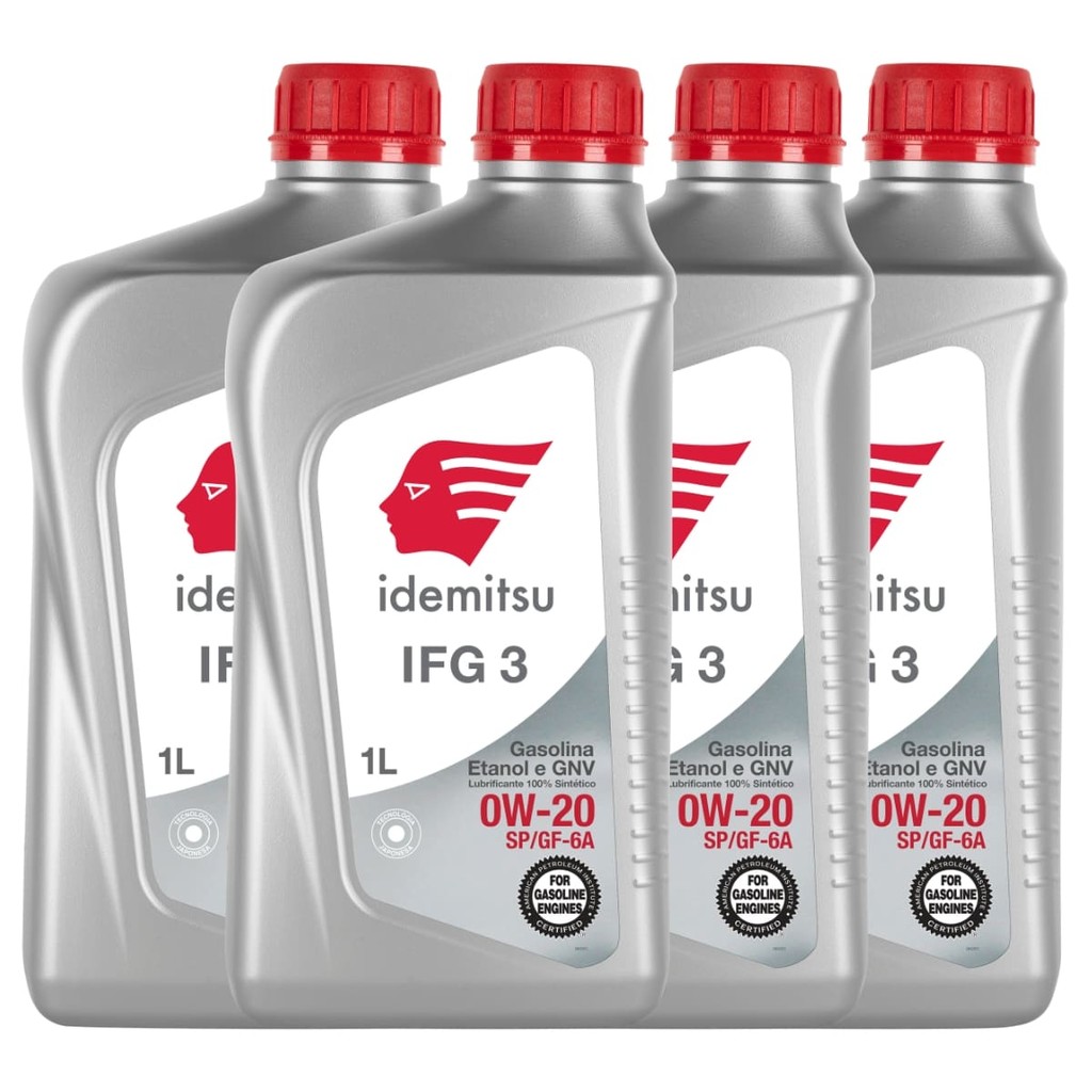 Kit 4 Óleo De Motor Idemitsu Ifg 3 0w20 Sintético Api Sp | Shopee