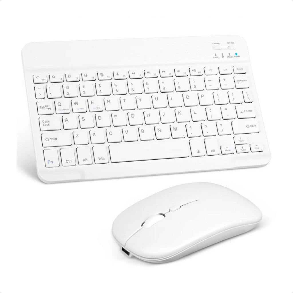 Kit Teclado Mouse iPad Pro 13 2024 iPad Pro 11 M4 Recarregável Sem