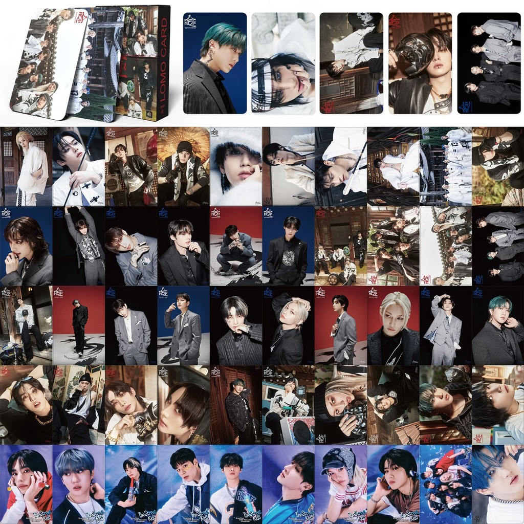 55pcs STRAY KIDS SKZ HOP Lomo Cartões ATE Perder My Breath Magic