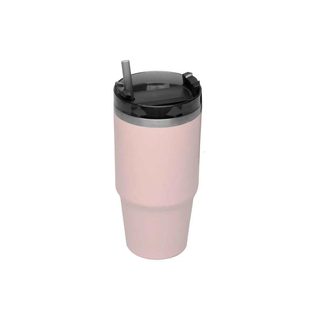 Copo Térmico Wolff SlimTerm Dupla Parede Rosa 590ml