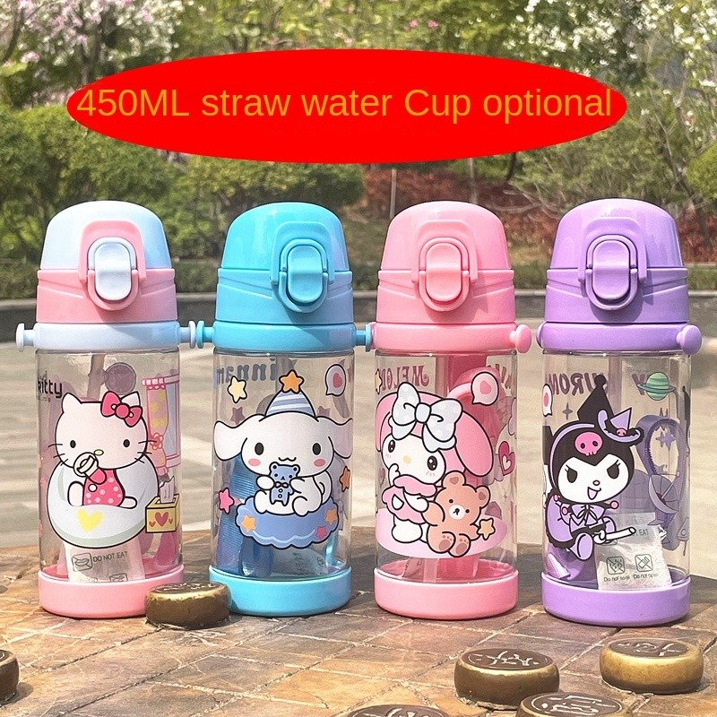 450ML Kawaii Sanrio Olá Kitty Kettle Minha Melody Kuromi Portátil ...