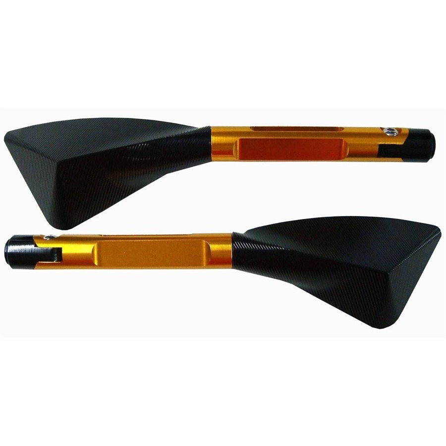 Retrovisor Tomok Rizoma Hornet Cb1000 Cb300 Dourado Escuro | Shopee Brasil