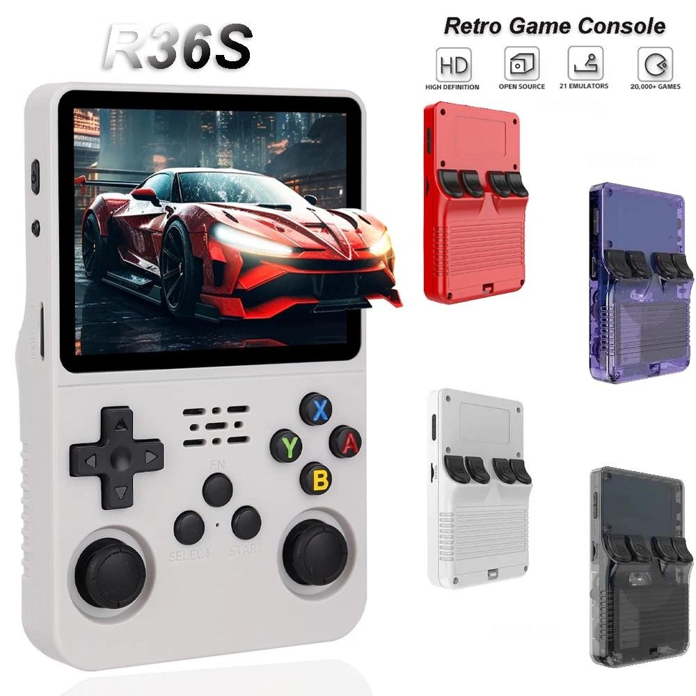 Console Portatile Anbernic RG28XX Retro Gaming, Schermo IPS 2.83'', 64GB 5516 Giochi, Linux, Uscita HDMI, Batteria 3100mAh, Arancione