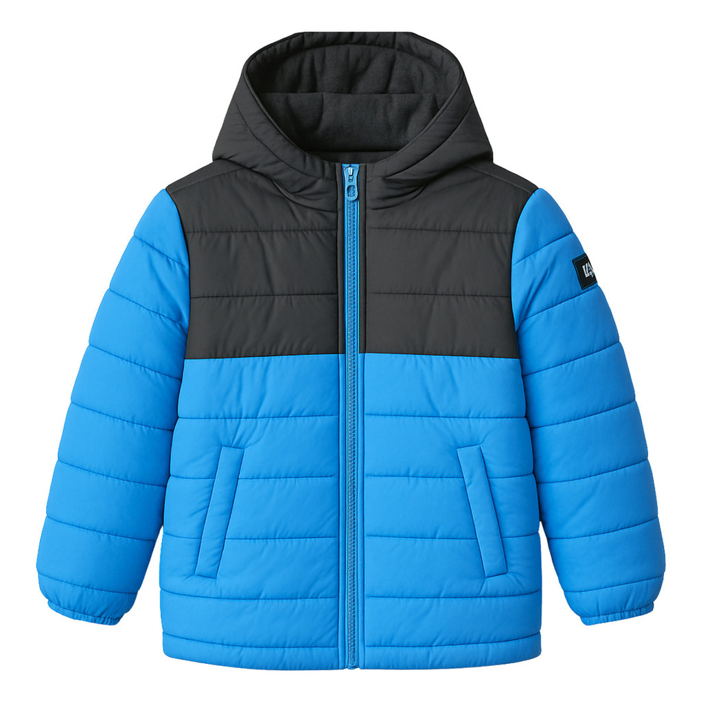 Jaqueta Puffer Infantil Zíper Central Menino Forrado Premium | Shopee ...