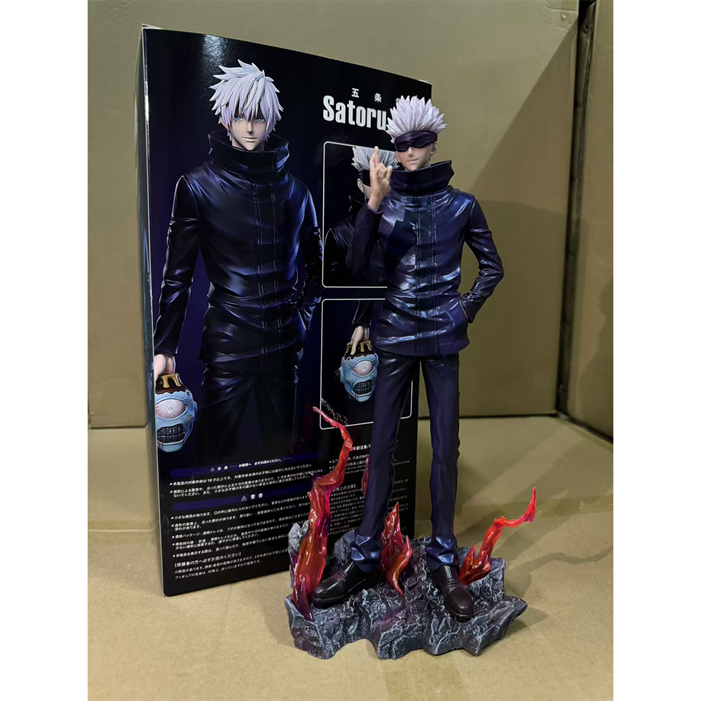 Figura De Ação Em Pvc De 33 Cm Lx Jujutsu Kaisen Gojo Satoru Com 2