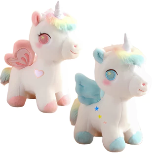 Pelúcia Unicórnio Kawaii Baby Médio Brinquedo Macio Castela