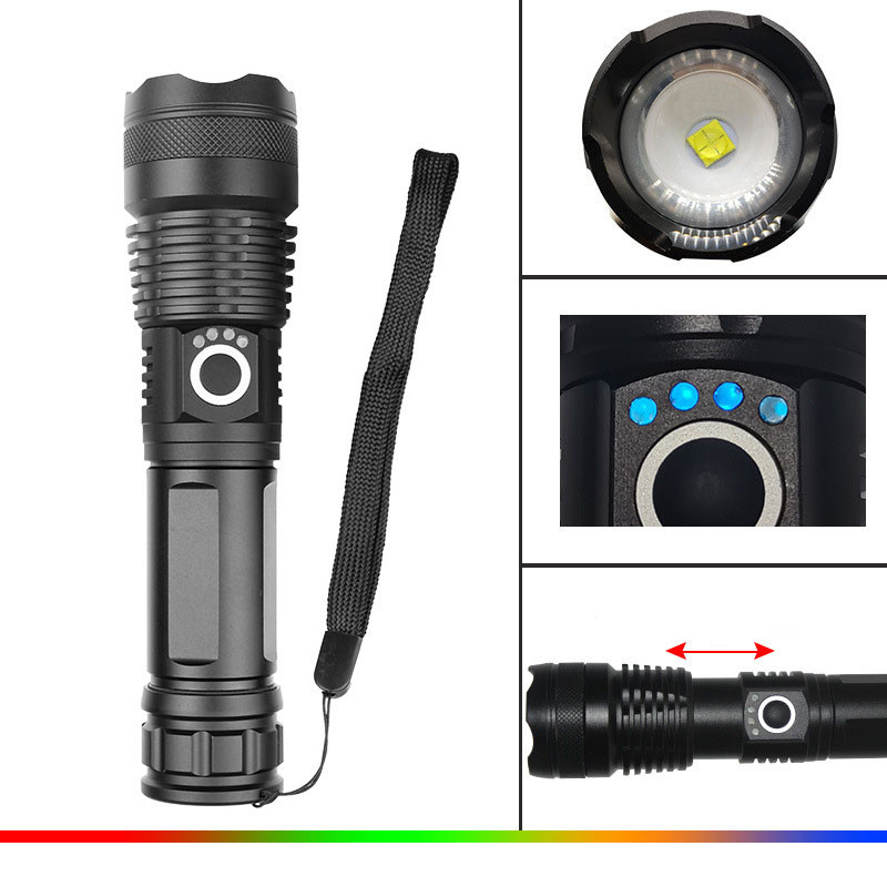￼T9 Lanterna Led Recarregável Tática Mais Forte Do Mundo Potente Sitio Fazenda Entrega rápida