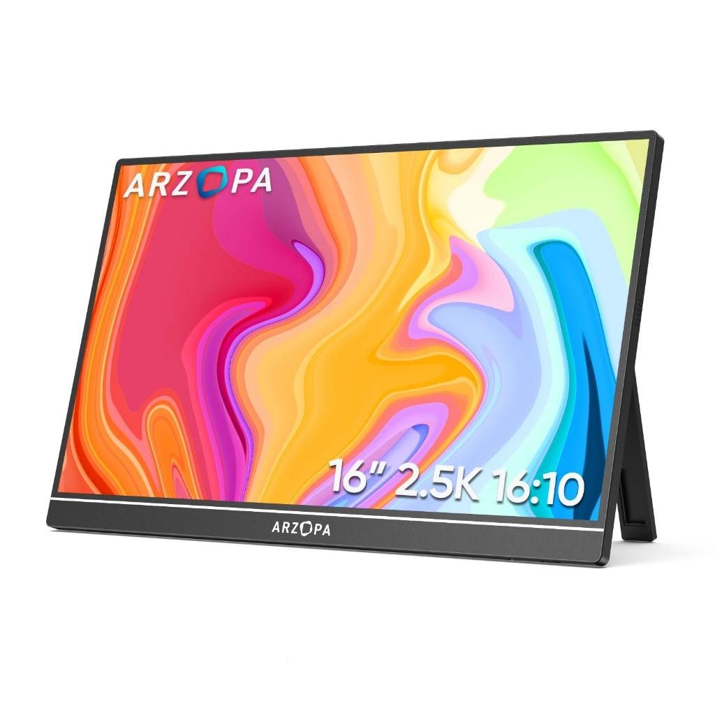 ARZOPA Z1RC Portátil 2.5K 16 "Suporte 2560x1600 HDR Laptop HDMI QHD USB-C 500 Litros e 8 Bits de Tela