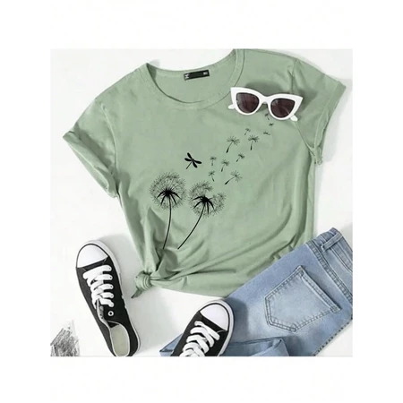 Camiseta feminina malha - Estilo 