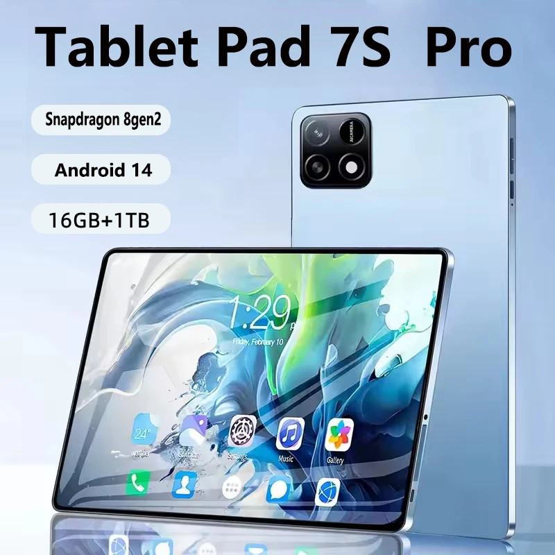 Versão Global Tablet Snapdragon 8Gen2 10000mAh Android 14 RAM 16GB ROM ...