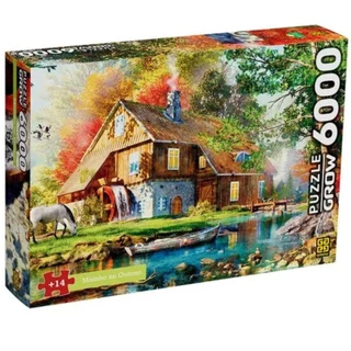 Quebra Cabeça Puzzle 6000 Peças Moinho No Outono 4598 Grow
